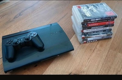 Sony PlayStation PS3 Super Slim 500GB mit Controller und 16 Spielen