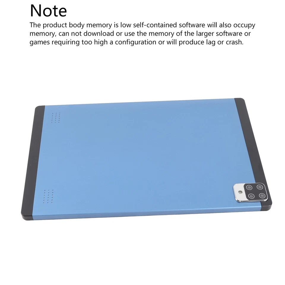128GB Tablet 10.1 Inch Blue 6GB 128GB 10 Core CPU 8800mAh Dual Band 5G WiFi Type - Image 2 of 4