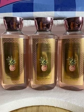 3 New COSTA RICA Pink Pineapple Sunrise BATH & BODY WORKS SHOWER GEL BODY WASH