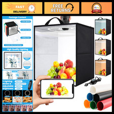 16"x16" Photo Light Box for Product Photography, 120 LEDs, CRI 95, 6 Backdrops