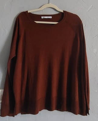 Zara Tops Style Sweater Pullover Women's XL, Viscose Blend, Super Soft, 20.5...