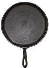 wagner ware sidney o cast iron griddle 10" round 1109 C seasoned granny core BLK