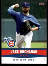 2016 Jake Buchanan Choice Minor league Rookie Card Iowa Cubs