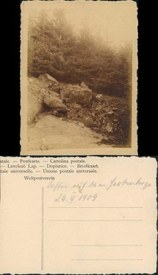 Postcard Boulders at the Forest 1909