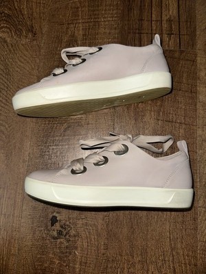 ECCO GRAY ROSE SOFT 8 RIBBON LACE UP SNEAKERS! 6