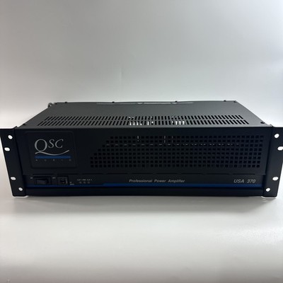 QSC Audio 2-Channel Power Amplifier USA 370, Works!