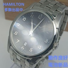 Hamilton Jazzmaster Thinline H385111 Black Men's Watch Wrist 17.5cm