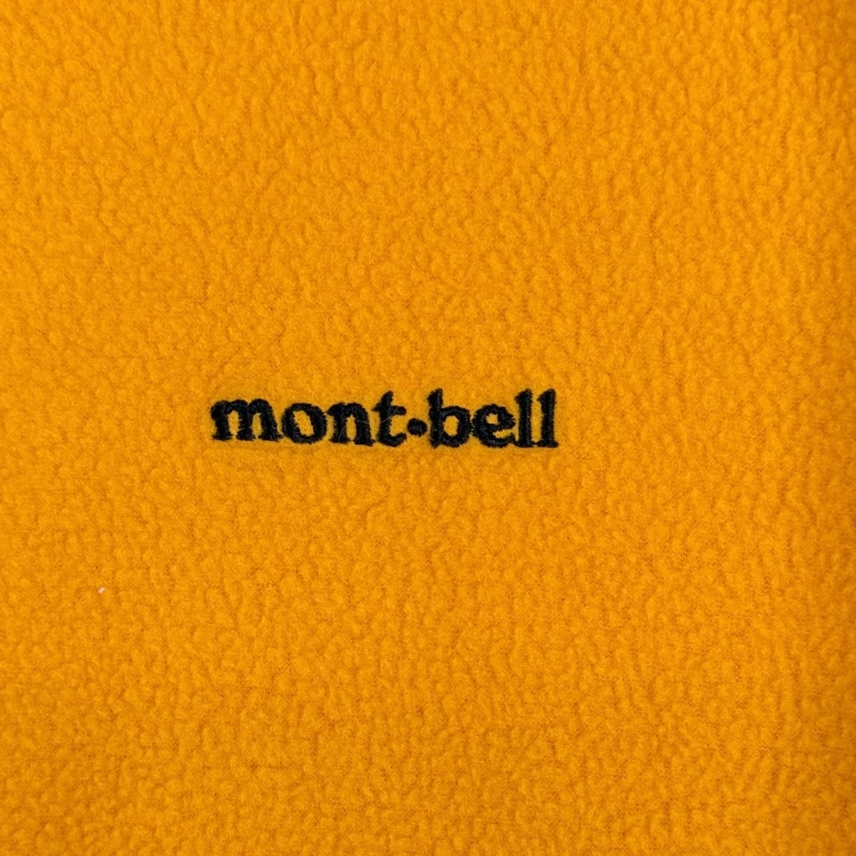 Chaqueta polar MontBell vintage para hombre grande amarilla naranja cremallera completa exterior de colección Foto 2 de 4