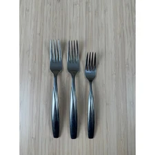 Hampton Silversmiths Forks Set Stainless Steel Dinner Salad Tableware (3 pieces)
