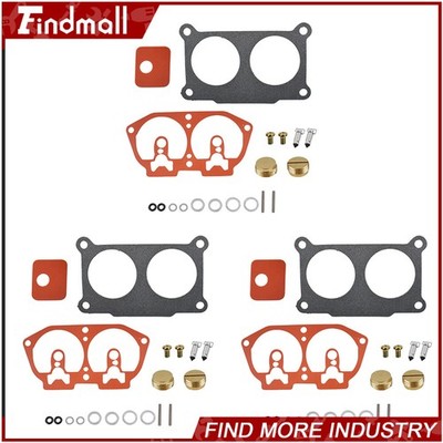 Findmall 3× Carburetor Rebuild Kit For Outboard V-6 For Yamaha 150 175 200 225