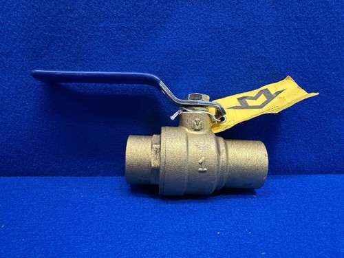 Milwaukee Valve 1" Ba-485B 1" Sweat Brass Ball Valve Inline