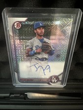 2022 Bowman Chrome Jorbit Vivas Mojo On Card Auto #BCMA-JVS Yankees Top Prospect