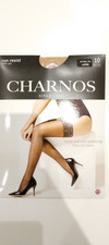 Image of Natural tan Charnos Run Resist hold ups, size large