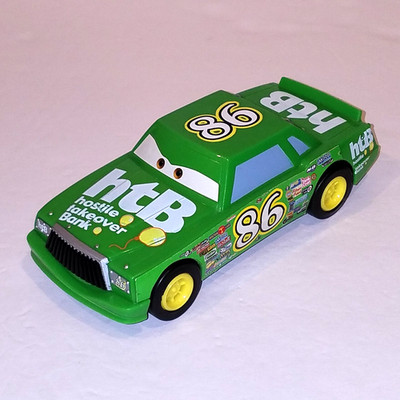 Disney Pixar Cars Chick Hicks Movie Stunts Flips 6'' Friction Stunt Car WORKS