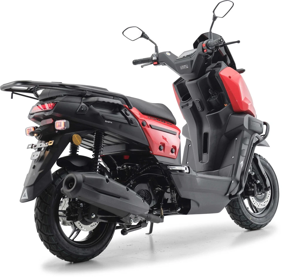 Motorroller 50 ccm Burnout QS50 GS Rot 45 - Bild 3 von 4