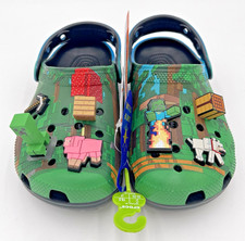 Crocs Minecraft Classic Clog w/ Jibbitz - Kid...