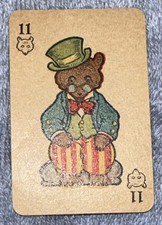 Vintage Animal Rummy Card by Russell Card Games - Replacement 11 Bear Card