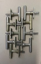 9 antike BAUHAUS Fenstergriffe, Fensteroliven, Fensterwirbel (Haus Bj. 1933)