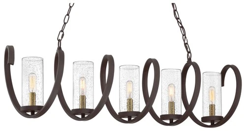 Quoizel TMT540 Bronze Tumult 5-Light 40"W Chandelier - Picture 1 of 5