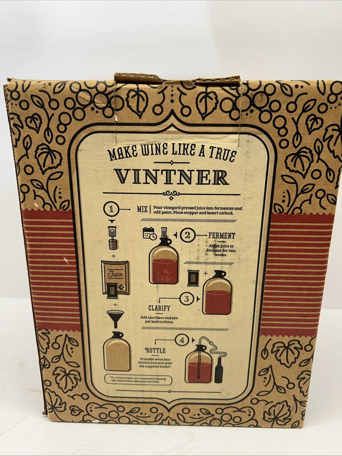 CRAFTaBREW MAKE YOUR OWN WINE MAKING KIT CHARDONNAY NEW, 14%ABV