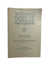 1922 Brooks Picken Woman's Institute Booklet Corsets and Close Fitting Patterns