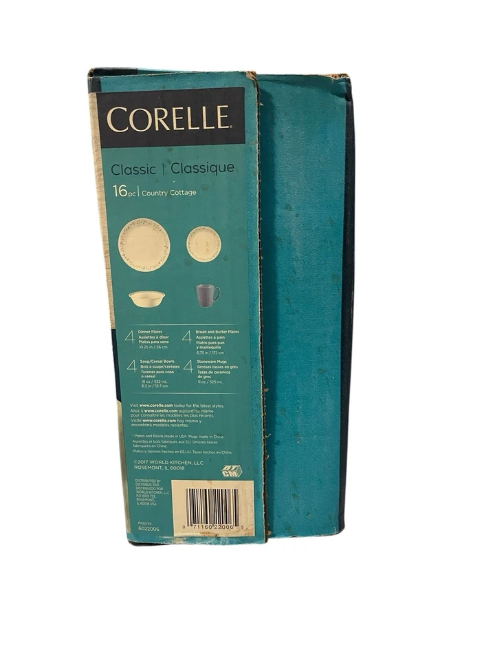 Juego de vajilla Corelle Country Cottage de 16 piezas - Nuevo en caja  Foto 2 de 4