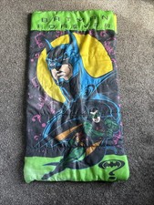 Vintage Batman Forever Kids Sleeping Bag Vintage 1995 Batman  Robin Camping