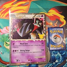 Pokemon Jumbo Card Dragapult SWSH132 25th Anniversary Celebrations Holo TCG 
