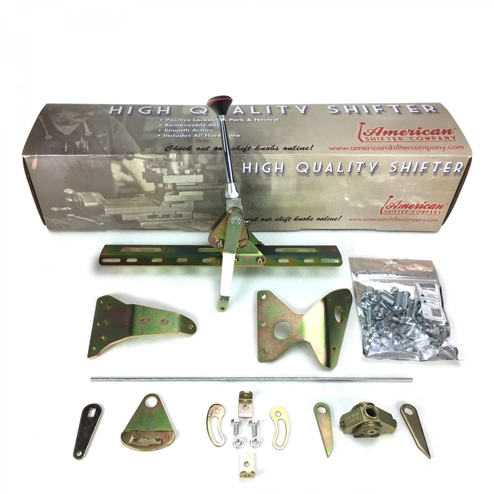 Kit de palanca de cambios de transmisión de cambio lateral con 6 brazos cromados para GM 700R4 Foto 2 de 4