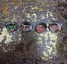 Set of 4 Lando Norris Pin Badge  F1 Driver Fan Collectible Buttons(2.5cm)