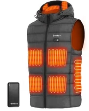 2024 Allnew Heated Vest For Men 7.4v 16000mah Battery Pack And Detachable Heat