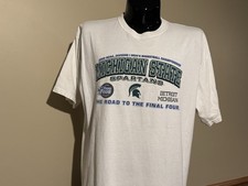 MICHIGAN STATE SPARTANS 2009 Final Four official t-shirt XXL NCAA Detroit