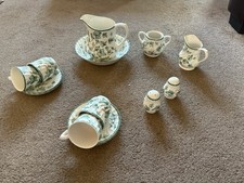 BHS Country Vine Jug And Bowl, Cups,saucers,milk &sugar&saltand Pepper Pots