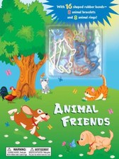 Animal Friends: With 16 shaped rubber bands--8 animal bracelets and 8 animal ri
