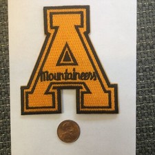 Appalachian State Mountaineers Vintageembroidered Iron On Patch 3.25 X 3