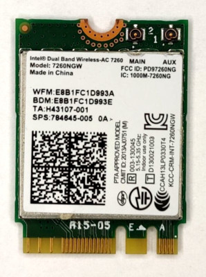 7260 NGW Intel Dual Band Wireless-AC 7260 NGW Wifi Wlan Card