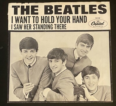 The BEATLES I want to hold your hand / I saw her standing there 5112 1st US VG+