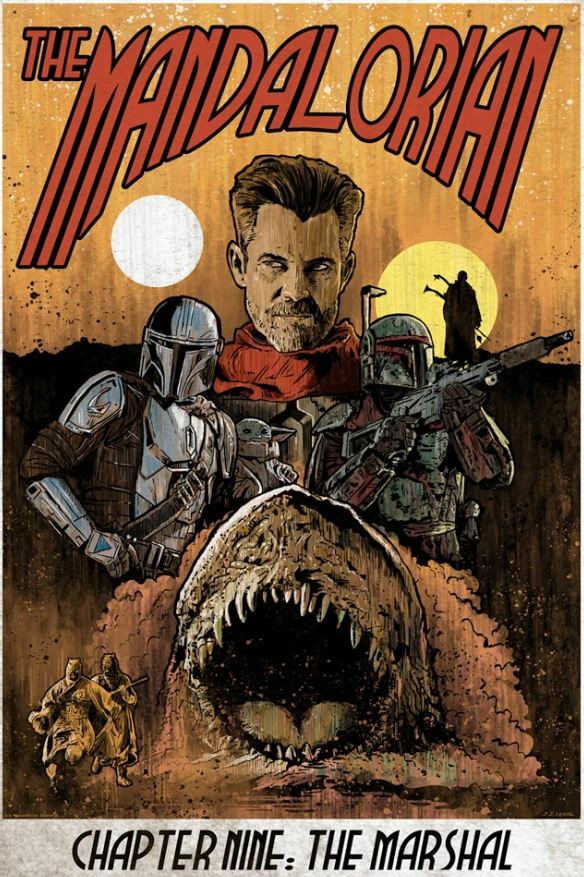 Star Wars The Mandalorian Chapter 9: The Marshal J.J. Lendl Poster