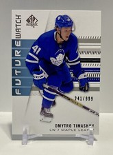 Dmytro Timashov 2019-20 Upper Deck SP Authentic Future Watch #243 Leafs /999