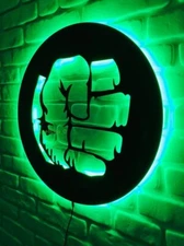 Superhero Hulk Night Light Luminous Wall Light Neon Light LED Light NEW