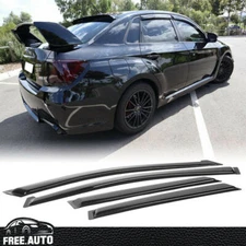 For 08-14 Subaru Impreza WRX STI Window Visor Vent Rain Deflector Guard 4PCS Set