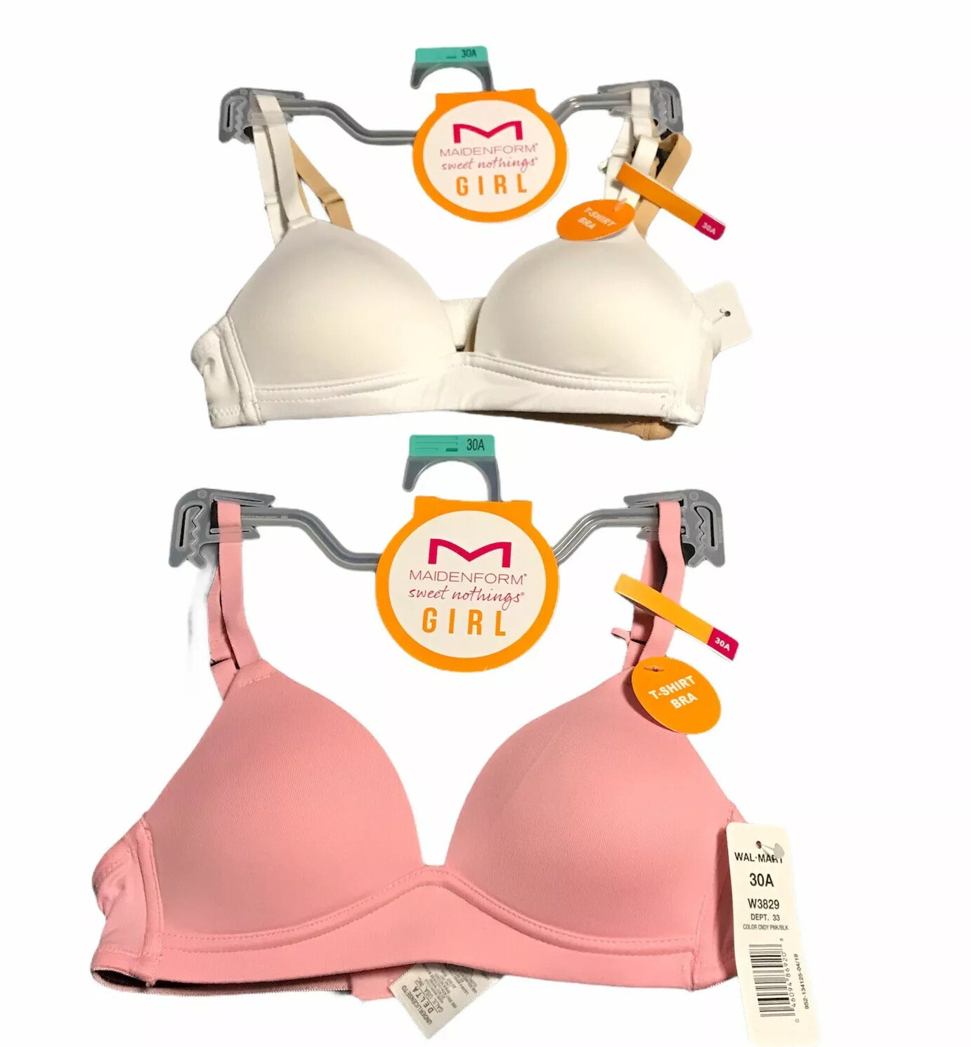 Maidenform Women's Seamless Foam Training Bra 2-Pack - Soft Nylon Spandex, Tie Dye Print - View #8