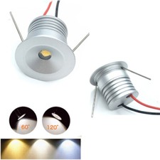 12V 1W Mini Recessed LED Ceiling Down Light Spotlight For Display Showcase Room