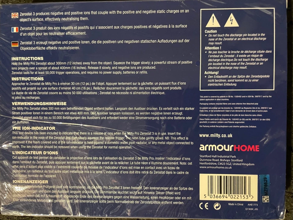 Limpiador de discos antiestático Milty Zerostat 3 - Caja abierta Foto 4 de 4