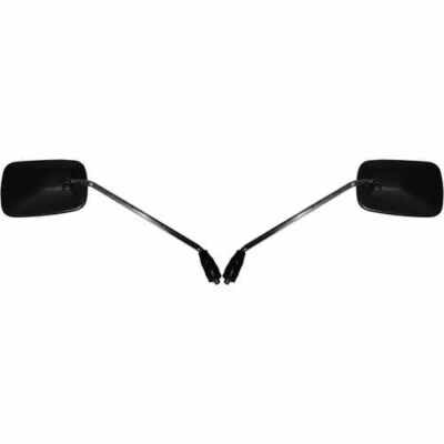Mirrors 8mm Black Rectangle L or R Fits Honda NE 50 T Vision 1987
