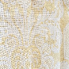 Lee Jofa Fabric Croome Damask Yellow Print 51% Linen 49% Cotton Sample USA Made