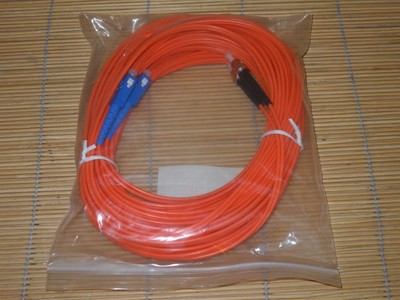 NEU LWL Glasfaser SC-ST Multimode Kabel Duplex15m 62,5/125 µm 