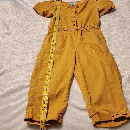 Old Navy Size 5 romper jumpsuit Short sleeve Mustard color - Picture 12 of 14