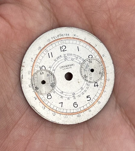 Dial Universal Geneve Chronograph Vintage Compur Compax