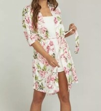 Women's SHOW ME YOUR MUMU Brie Garden of Bloom Floral Lightweight Robe One Size